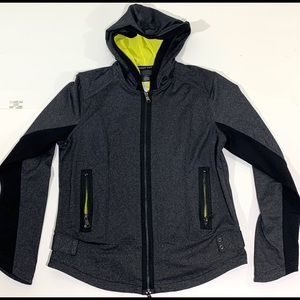 Andrew Marc Women’s XL Grey Black Athletic Jacket